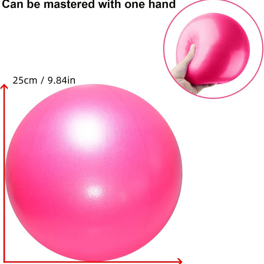 1pc 9.84-Inch Yoga Ball for Shaping, Pilates Ball for Glutes, Home Fitness Balance Ball
