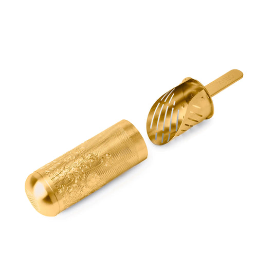Tea Diffusers for Loose Tea Pipe Tea Infuser Tea Infuser Stick For Loose Leaf Tea Spoon for Loose Tea Stainless Steel Tea Infuser Tea Diffuser Long-Handle Tea Filter Tea Strainer Tea Steeper(Gold)