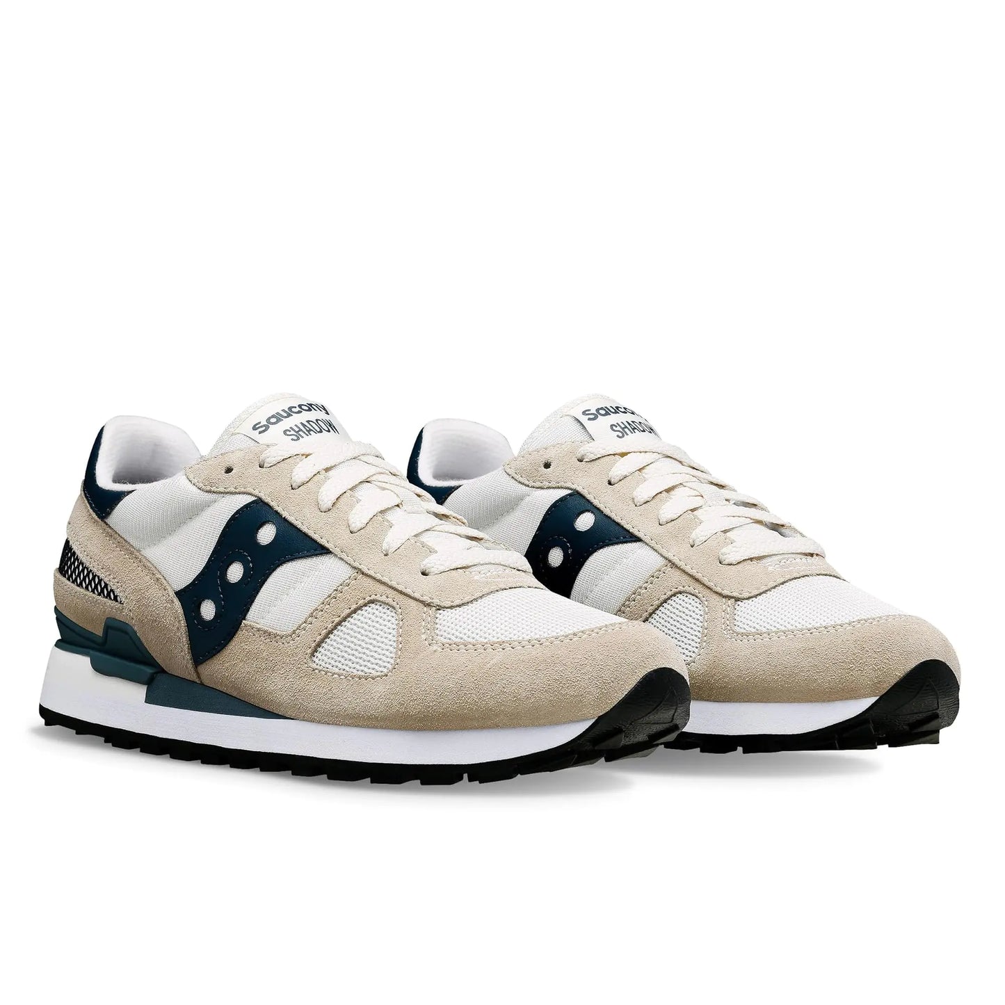 Saucony Mens Shadow Original Sneaker White/Navy 6