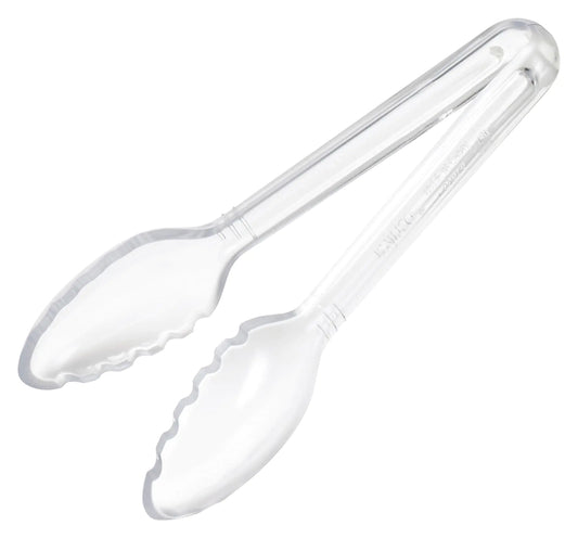 Winco 6" PC Serving Tong Clear Curve