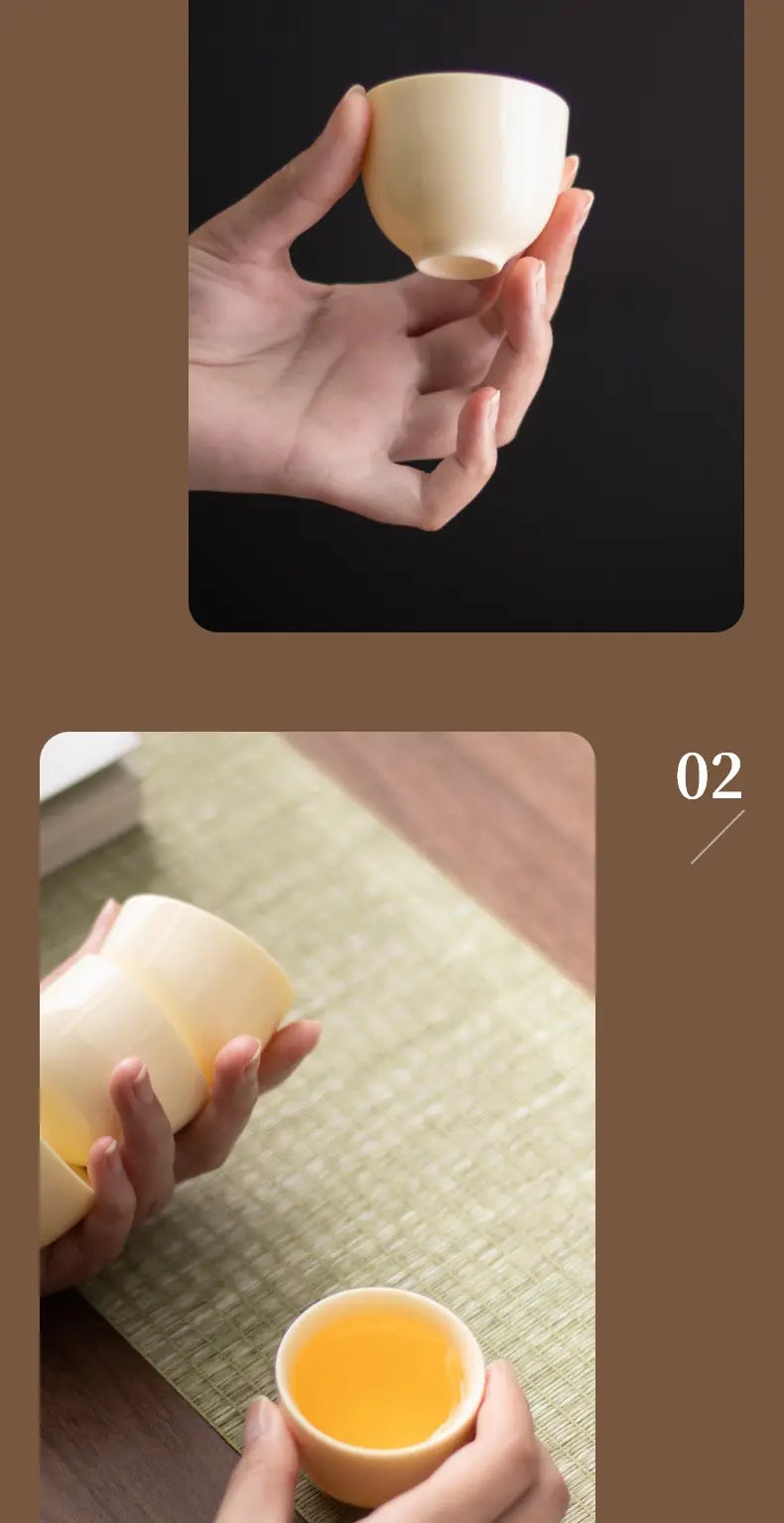 Ceramic Kung Fu Tea Cup - Jade Suet Home Tea Mug