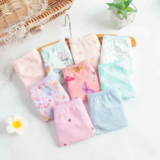 Children's Floral Triangle Underwear Set