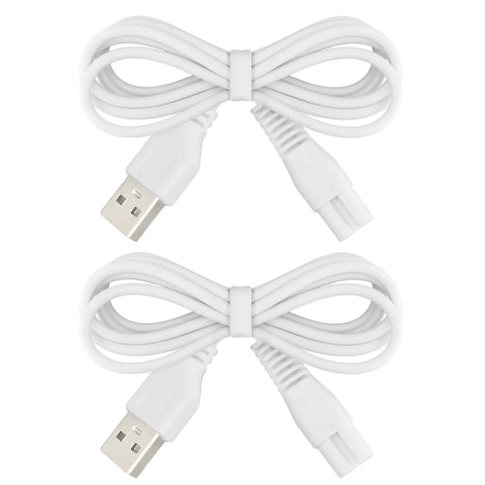 2 PCS Charger Cord Replacement for Pritech Electric Feet Callus Remover Foot Pedicure USB Power Adapter Charging Cable