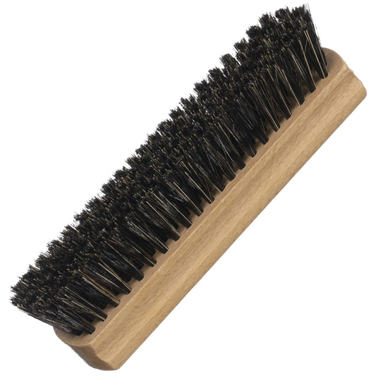 Konex Handcrafted Wooden Shoe Brush with Polished Finish - Shoe Cleaning Brush with Mix Horsehair and Tampico Bristles - Premium Shoe Brushes for Cleaning by Konex
