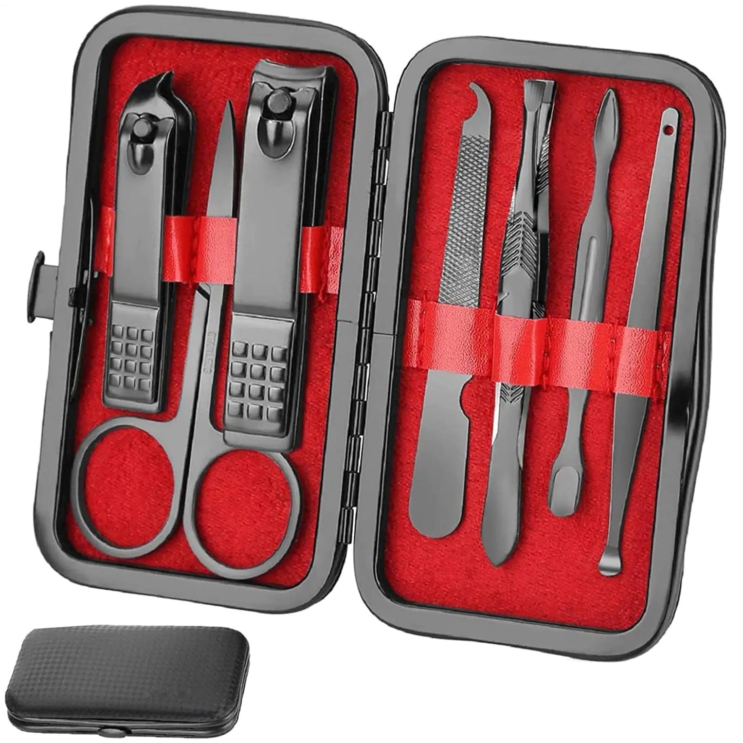 Hzyxgs Manicure Set Nail Clippers Pedicure Kit 7 Pieces Stainless Steel Manicure Kit Professional Pedicure Set Mens Accessories Personal Care Set Grooming Kit Fathers Gift for Men Husband(1PCS)