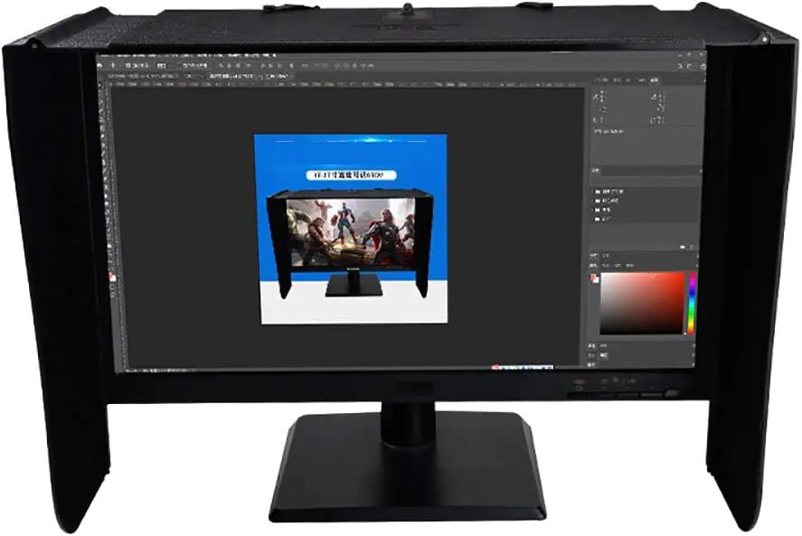 17-27 inch Monitor Hood,Suitable for Dell HP Viewsonic Philips Samsung EIZO NEC ASUS ACER BENQ AOC Lenovo Suitable for Monitor Frame Width of 41-71cm