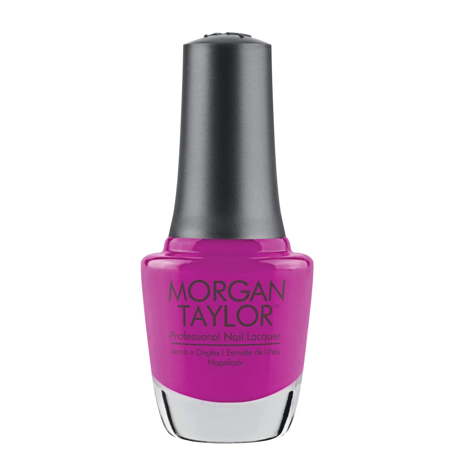 Morgan Taylor Nail Lacquer (Shock Therapy) Purple Professional Lacquer Vibrant Chip-Resistant Fast-Drying Long-Lasting High-Shine Perfect for Manicures & Pedicure 0.5 ounce.