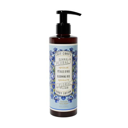 Panier des Sens - Iris Body Lotion for Dry Skin - Hydrating Body Cream for Women - Nourishing Fluid Body Moisturizer with Shea Butter & Olive Oil - 97% Natural Ingredients Body Care - 8.45 Floz