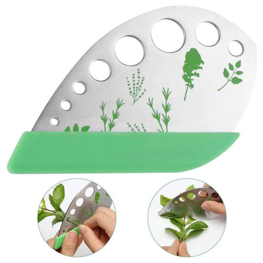 Creative 9-Hole Stainless Steel Herb Cutter Stripper