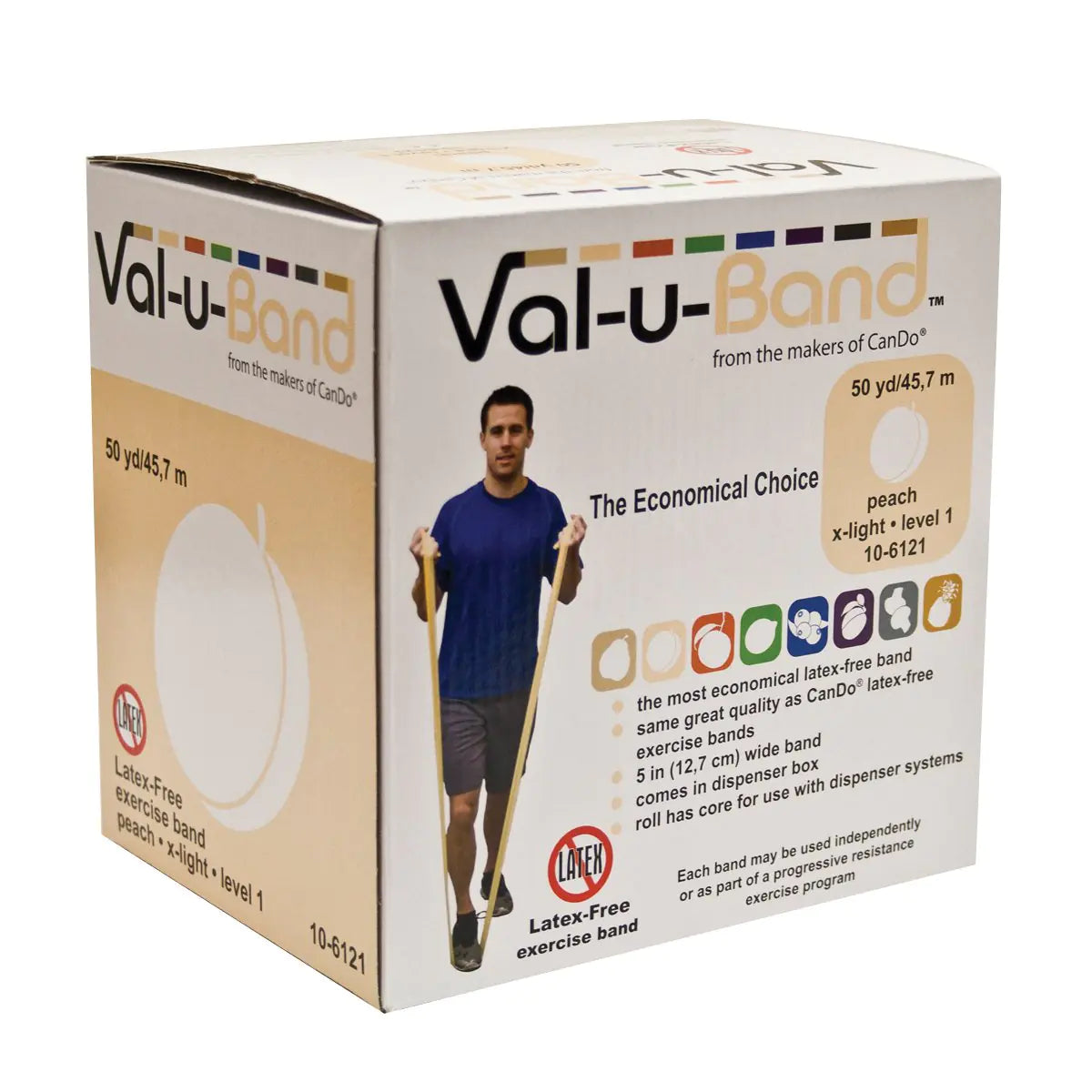 Val-U-Band Latex Free Exercise Band Peach