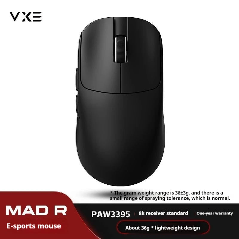 Vxe Mad R/R Major Gaming E-Sports Mouse Paw3395/3950 Dual-Mode Nonporous Lightweight Ergonomic Standard 8k