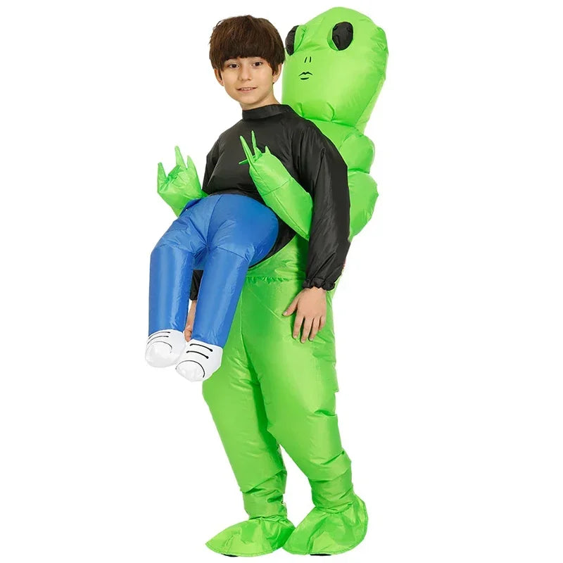 Halloween 2025 Festival En Feest Leuk Familie Cosplay Opblaasbaar Opblaasbaar Buitenaards Kostuum Voor Volwassenen En Kinderen