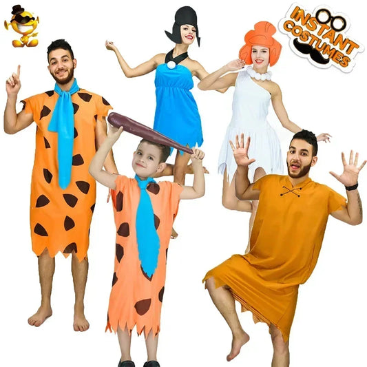 Halloween os primitif, costume de fête de spectacle primitif, costume de spectacle sur scène sauvage pour adultes et enfants