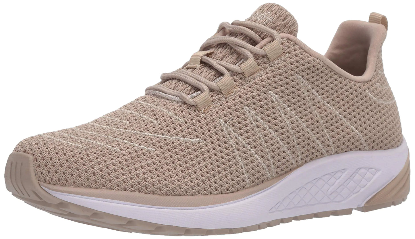 Propét Womens Tour Knit Sneaker Sand 10.5 Narrow