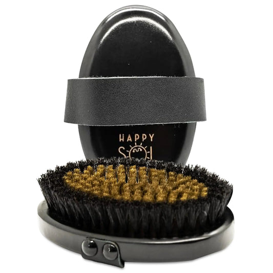Happy Sol Copper Body Brush - Dry Brush with Ion Charged Copper Bristles Massage Body Brush Dry Brushing Exfoliating Body Brush