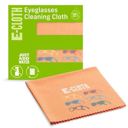 E-Cloth Glasses Cloth Premium Microfiber Cleaning Cloth Ideal Eyeglass and Lens Cleaner Washable and Reusable 100 Wash Guarantee 1 Pack