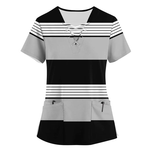 Scrubs for Women Scrub Tops Women Scrubs Under Scrubs for Women Long Sleeve Womens Scrub Tops Womens Long Sleeve Shirts Y2k Shirts Blouses for Women Tube Top Womens Clothing(4-Gray3XL)