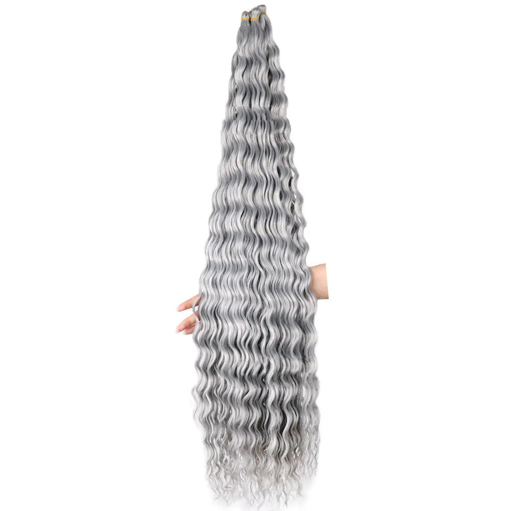 32-Inch Deep Curve Crochet Chemical Fiber Wig