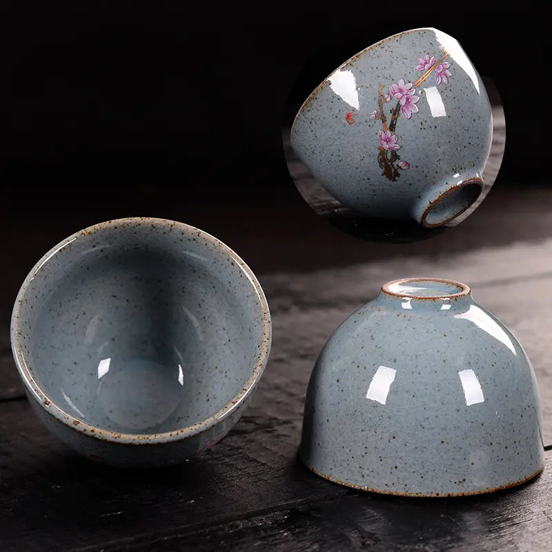 Vintage Ceramic Tea Cup, Creative Kung Fu Tea Set