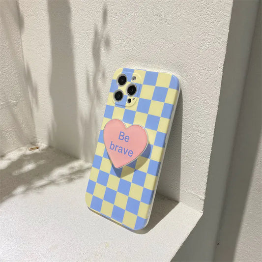 Simple Checkerboard Soft Case for Mobile Phones