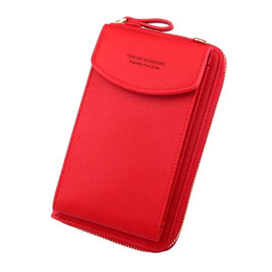 Diagonal Zipper Bag for Women’s Mobile Phones