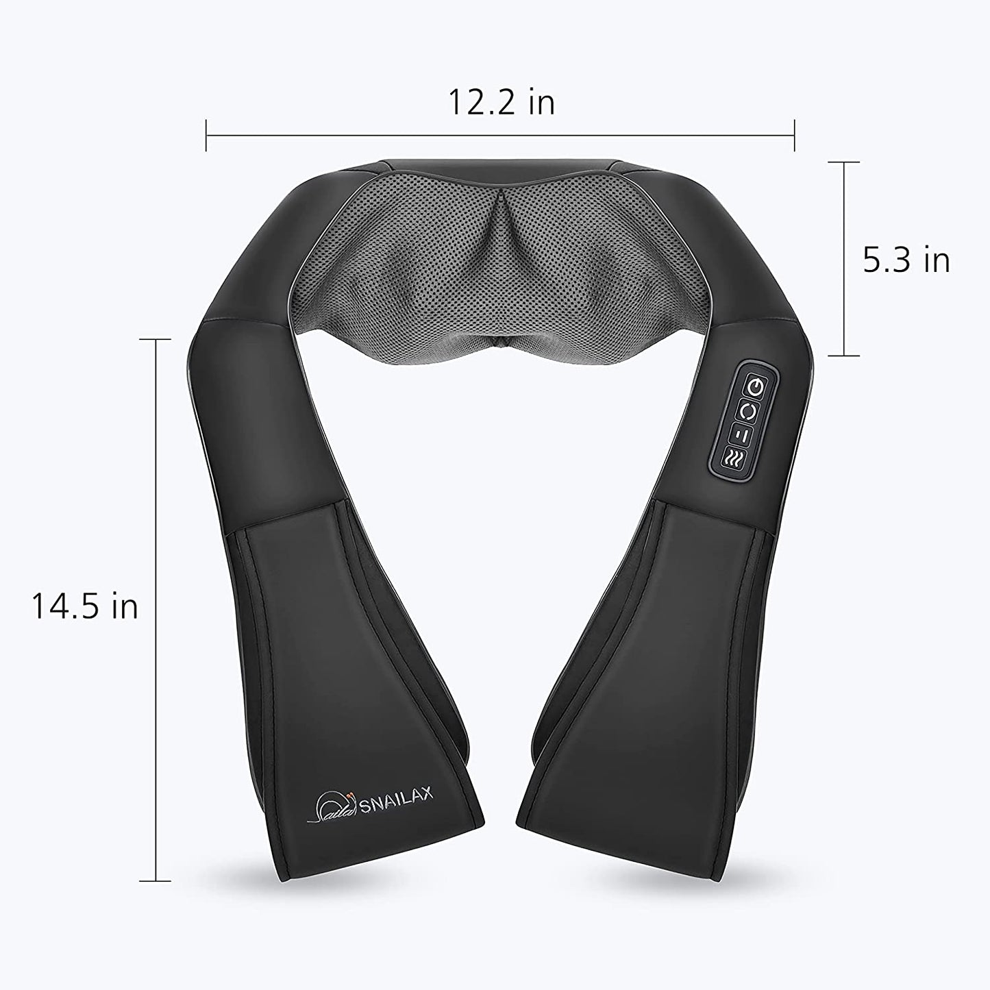 Shiatsu Neck and Shoulder Massager - Back Massager with Heat, Deep Kneading Electric Massage Pillow for Neck, Back, Shoulder,Foot,Body