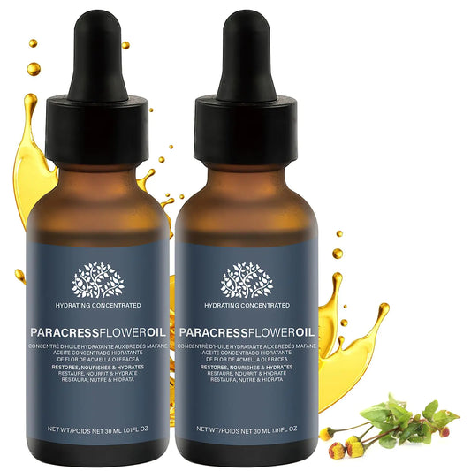 2 Pcs Paracress Facial Oil Paracress Oil for Face Paracress Serum Paracress Facial Serum Organic Smooth Fine Lines and Wrinkles Natural Face Oil for All Skin Types 30ML/1oz