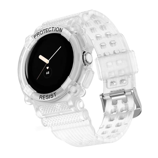 CRIS-BAND Watch Band TPU Shock Waterproof Band with Case for Google Pixel 2/Pixel Adjustable Unisex Wristband
