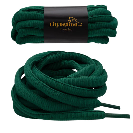 Lilybekind Premium SB Replacement Shoe Laces for Sneakers Athletic Oval Fat Shoelaces Thick Shoe Strings (Green)