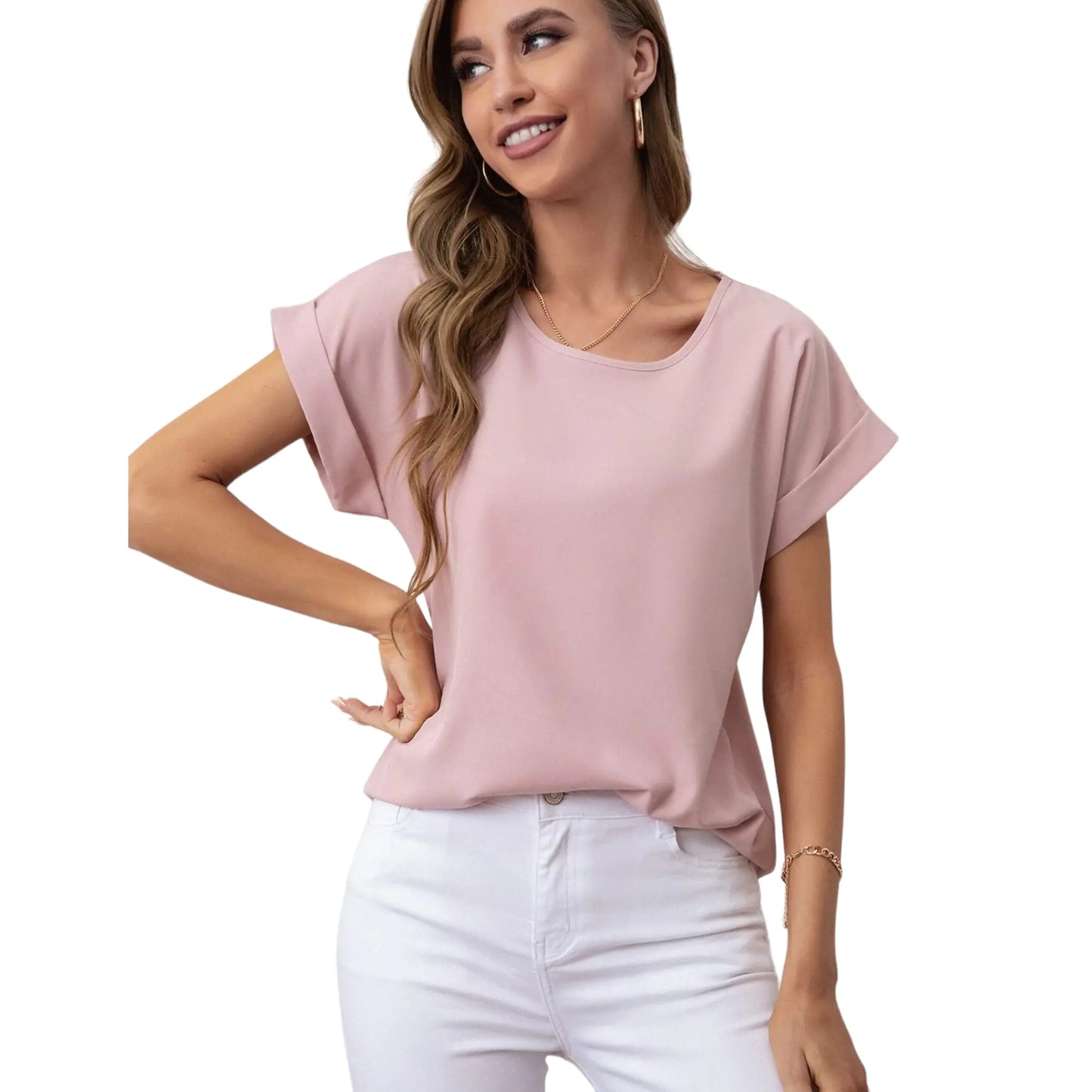 Womens Tops Dressy CasualWomens Shirts for WomenBlouses for Women Dressy CasualWomens T Shirts for WomenCasual Tops for WomenWomens Shirts Dressy Casual Pink S
