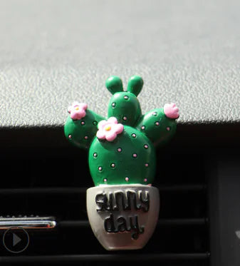Car Air Vent Perfume Clip with 3D Cartoon Design