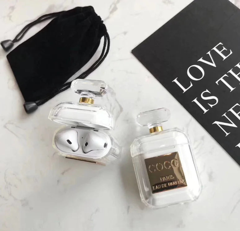Perfume Bottle Silicone Case for Wireless Earbuds