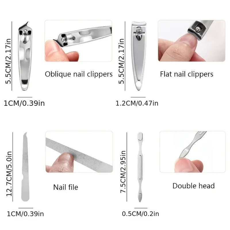 Convenient Manicure and Pedicure Set for Travel