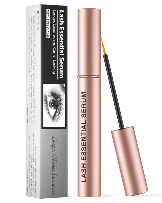 Feyano Eyelash Serum - Natural Comestic Eyelash Serum for Longer Thicker Lashes & Brows Boost Lash Serum Vegan & Cruelty-Free-Niacinamide Centella Asiatica Leaf Extract(5 mLPink)