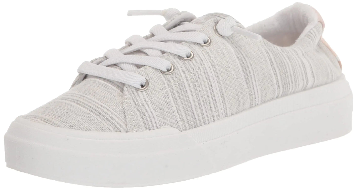 Roxy Womens Rae Sneaker Shoe Grey 7
