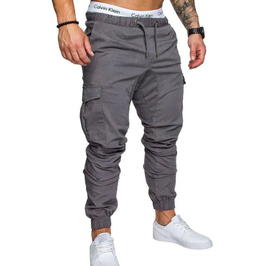 Men's Casual Cargo Pants with Multiple Pockets