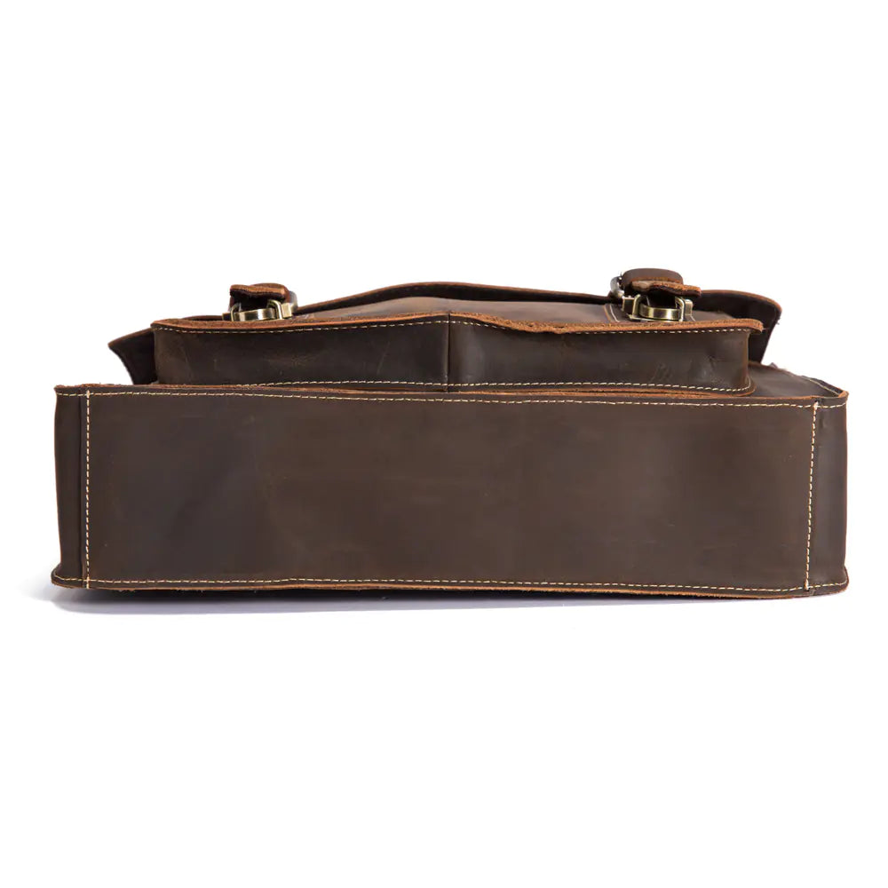 Vintage Genuine Leather Men's Briefcase Bag