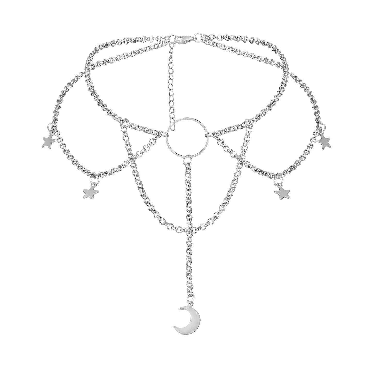 AOEDEJ Moon Choker Necklace Black Choker Necklace for Women Moon Choker Goth Necklaces for Women Black Necklace for Women (Style 2)