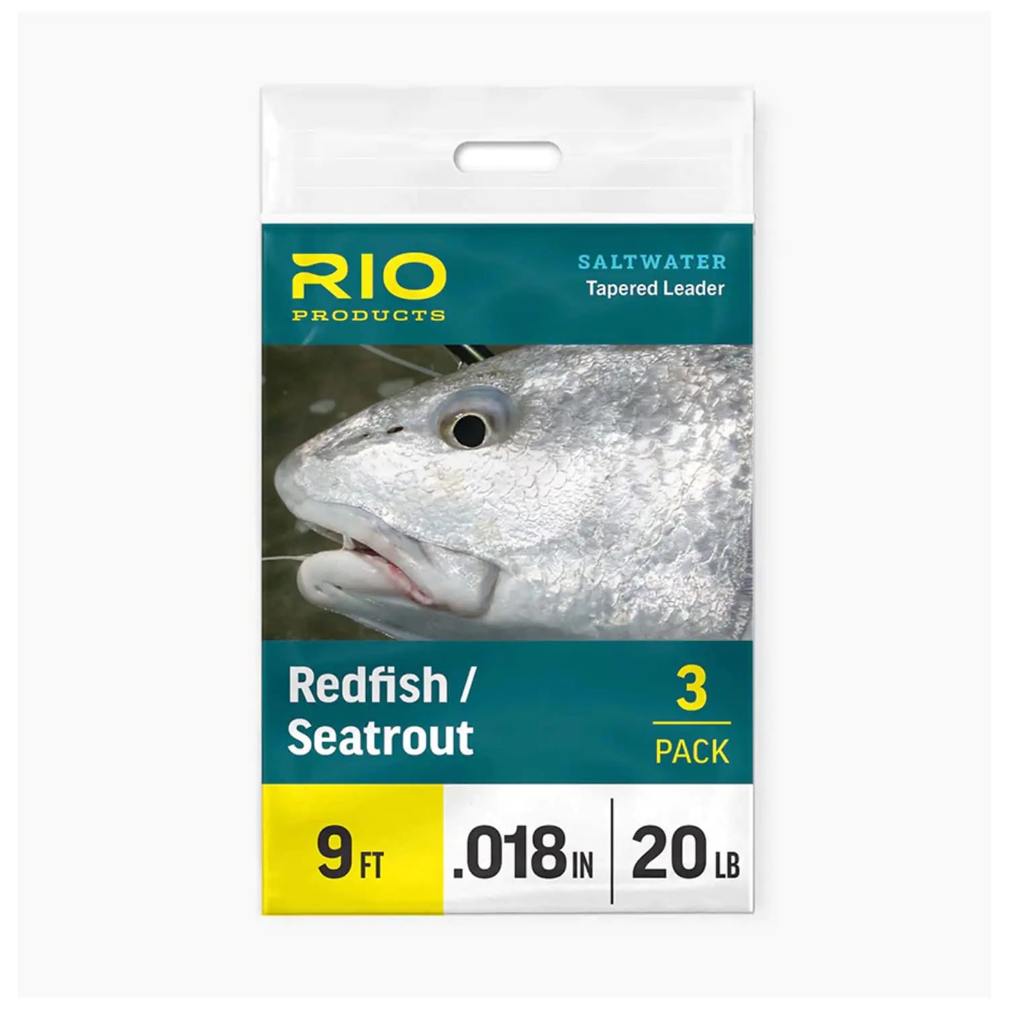 RIO Products Redfish/Seatrout Tapered Saltwater Leader 9ft 20lb 3 Pack