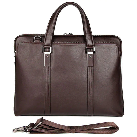 Gentleman Style Leather Business Briefcase Handbag