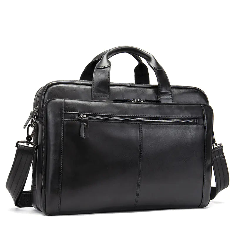 Men's Genuine Leather Hand-Carry Briefcase