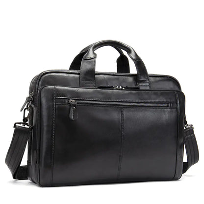 Men's Genuine Leather Hand-Carry Briefcase