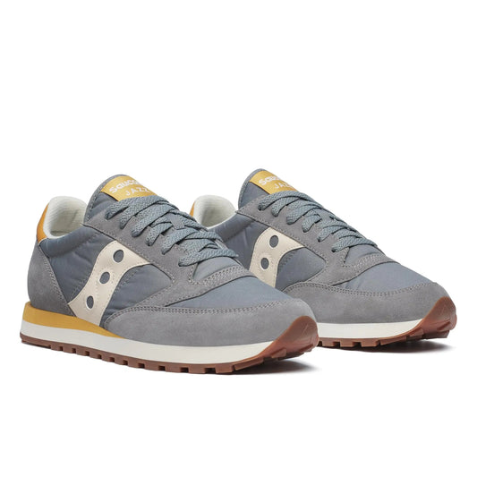 Saucony Mens Jazz Original Sneaker Grey/Cream 9.5