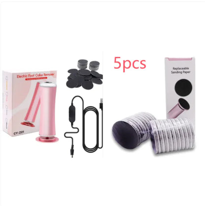 Electric Foot Callus Remover Foot Care File Heels Dead Skin Pedicure Tool Electronic Foot Grinder And Replacement Sandpaper