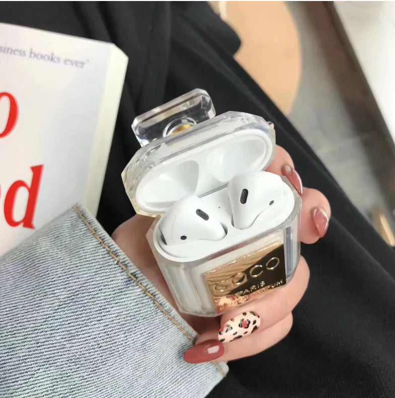 Perfume Bottle Silicone Case for Wireless Earbuds