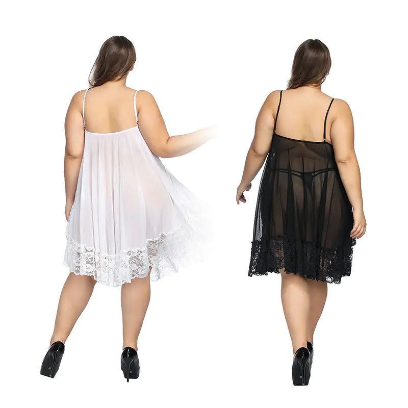 Plus Size Women's Sleep Dress and Lingerie Nightwear