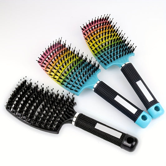 1pc Magic Scalp Massage Hair Brush for Women - Professional Detangling Tool for Wet Curly Hair - Hairdressing Tool, Detangling Brush, Ergonomic Handle, Durable Bristles, Salon Professionals, Styling Accessory, Sleek Design, S