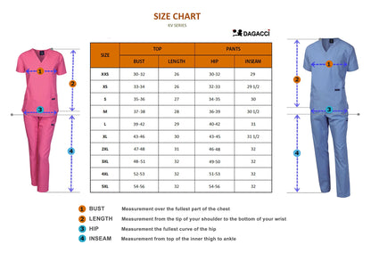 V-Neck Classic Fit Multi-Pockets Scrub Set (Men'S or Women'S)