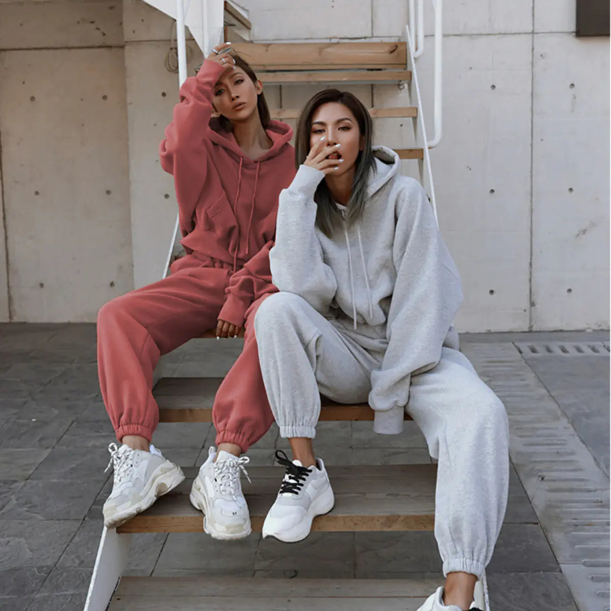 2024 Women's Casual Hoodie and Tracksuit Set