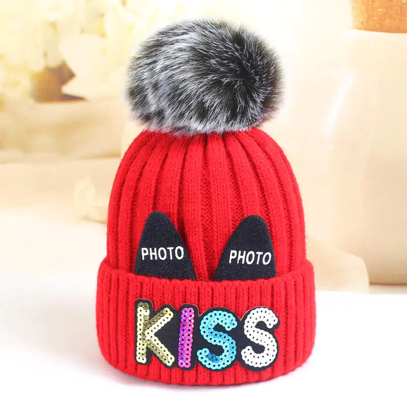 Children's Knitted Hats for Babies and Girls